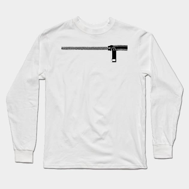 Zipper Long Sleeve T-Shirt by adrianbrockwell